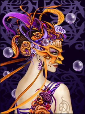 Masquerade Lady by graphic artist Olivia Duval